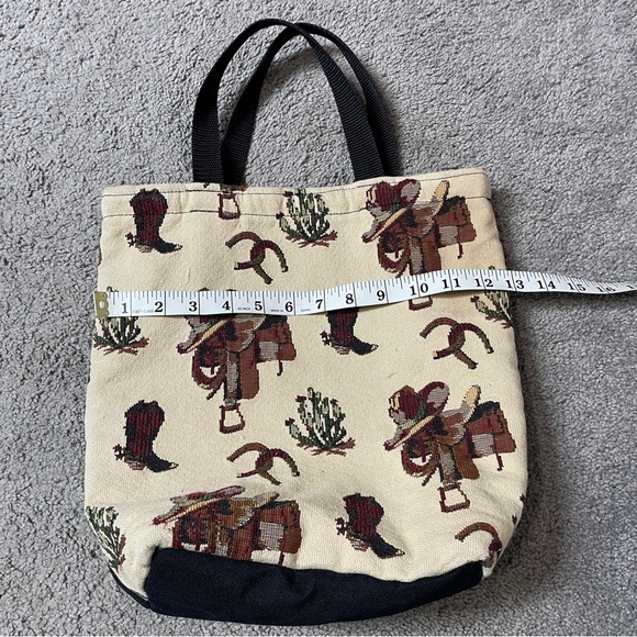 Equestrian Tapestry Tote Handbag‎ - Picture 7 of 8